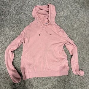Pink Hooded Sweatshirt with back detail